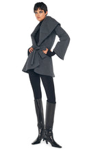 NORMA KAMALI SHAWL COLLAR PEPLUM JACKET