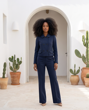 NORMEET NAVY 2 PC SUIT