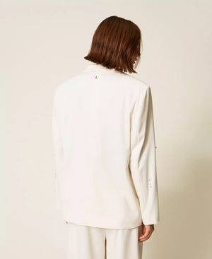 SUIT WITH HAND EMBROIDERED BLAZER BY TWIN SET FALL 25