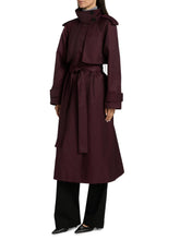 LAMARQUE COLETTE BURGUNDY TRENCH COAT