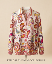 HERZENS PAISLEY SILK BLOUSE