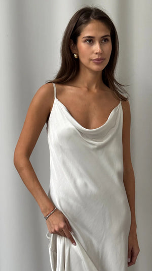 ALEMA SATIN DRESS BY CHARLI FALL 25