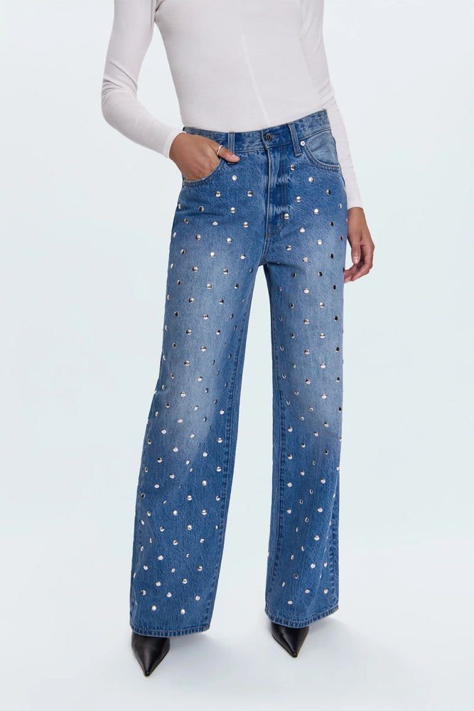 HENDRIX HIGH RISE BAGGY JEAN- CHARMED BY PISTOLA HOLIDAY 25