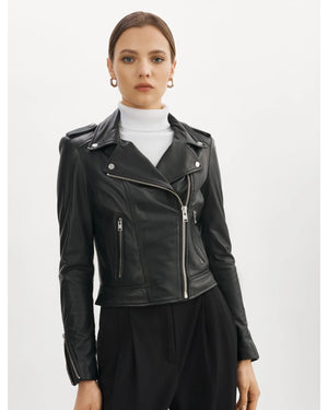 DONNA | ICONIC LEATHER BIKER JACKET