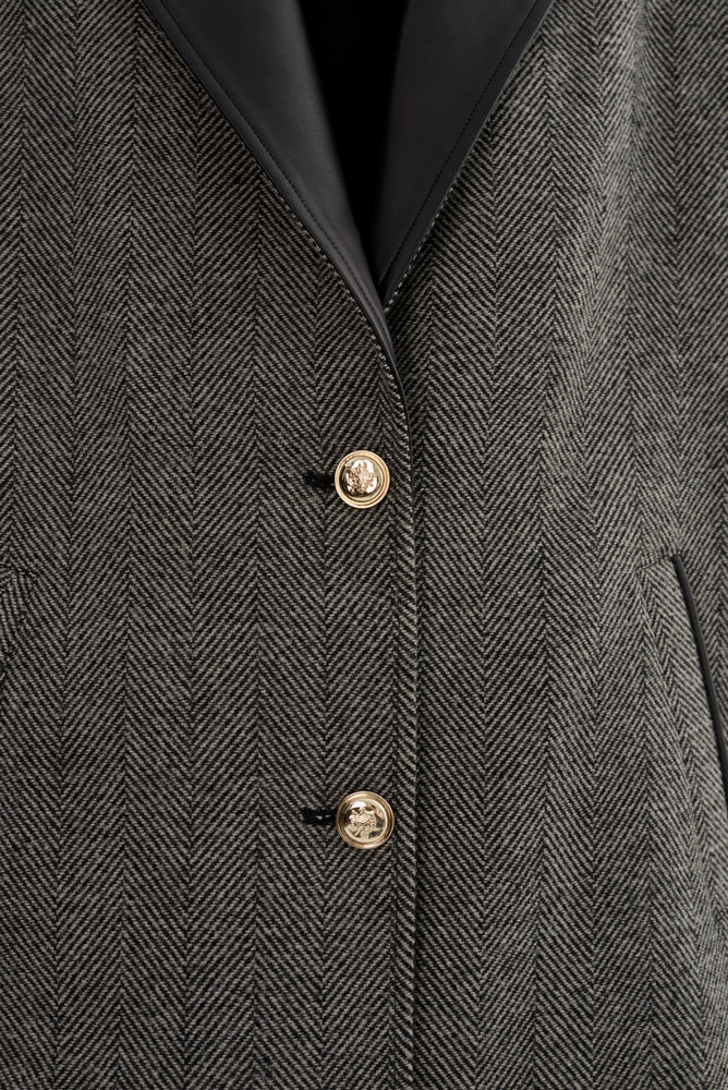 EVIE | HERRINGBONE BLAZER COAT BY LA MARQUE FALL 25
