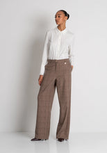 FRACOMINA PANT STRAIGHT LINE MADE IN PRINCE OF WALES FABRIC
