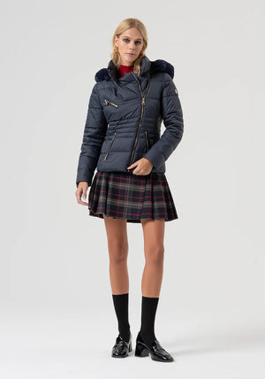 PADDED JACKET SLIM FIT WITH HOOD BY FRACOMINA FALL 25
