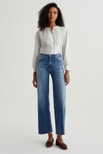AG JEANS SAIGE WIDE LEG CROPPED MID RISE JEANS