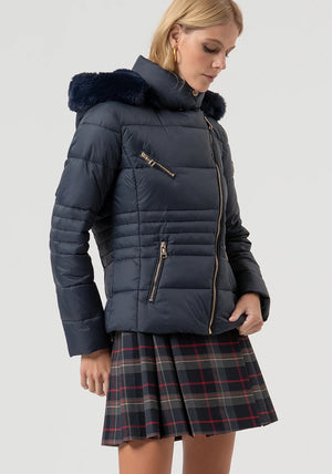 PADDED JACKET SLIM FIT WITH HOOD BY FRACOMINA FALL 25