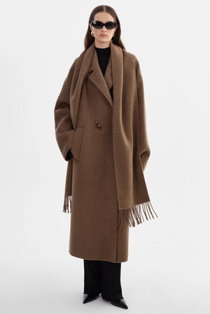 TWILA WOOL SCARF COAT IN WINTER WHITE BY LA MARQUE FALL 25