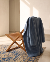 NORMEET ALPACA BLUE MIDI COAT
