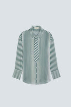 SUNCOO PARIS LAZAR STRIPED SHIRT WITH A TIE DETAIL