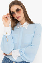 GENERATION LOVE DENISE GEORGETTE COMBO BLOUSE