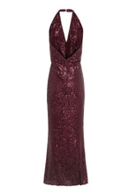 FRACOMINA LONG SLEEVELESS DRESS WITH SEQUINS