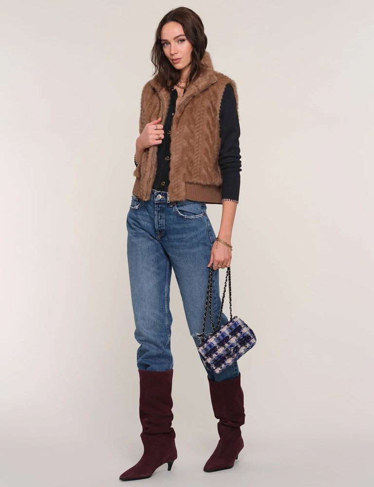 LIANA FAKE FUR VEST BY HEARTLOOM FALL 25