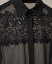 MILVA MI EMBROIDERED ORGANZA BLOUSE