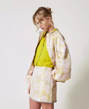 JACQUARD MINI SKIRT WITH HAND EMBROIDERY BY TWIN SET SPRING 25