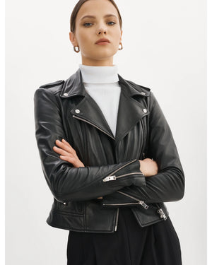 DONNA | ICONIC LEATHER BIKER JACKET