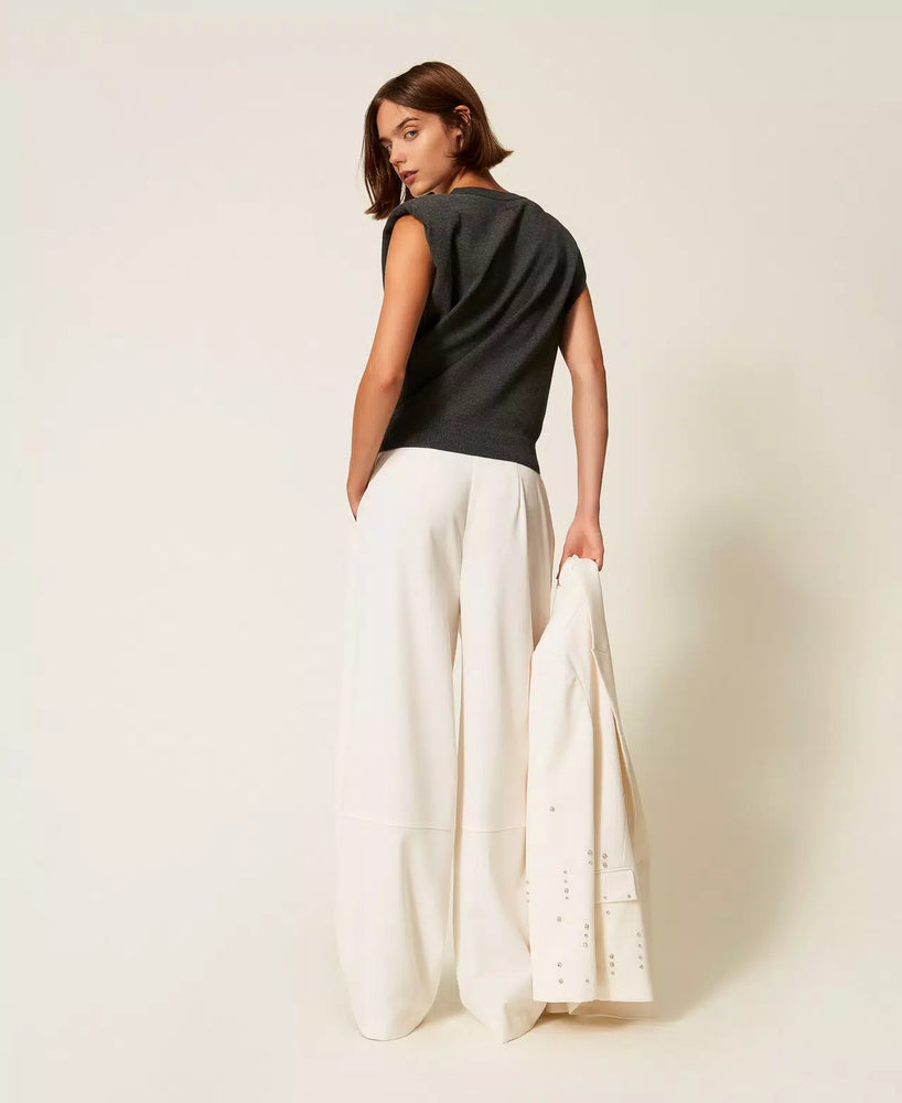 SUIT WITH HAND EMBROIDERED BLAZER BY TWIN SET FALL 25