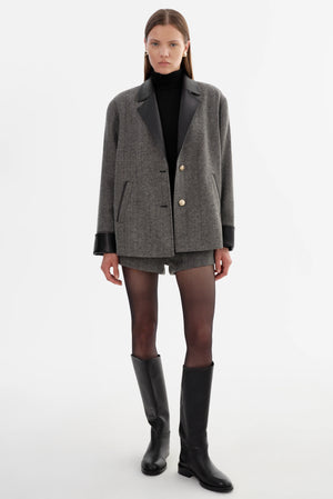 EVIE | HERRINGBONE BLAZER COAT BY LA MARQUE FALL 25