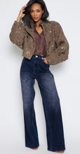 FRACOMINA PAILETTE BROWN CROPPED JACKET