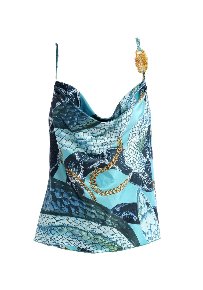 CAMISOLE WITH ANIMALIER PRINT BY FRACOMINA SPRING 24