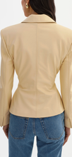 LAMARQUE WILEY LEATHER BELTED BLAZER