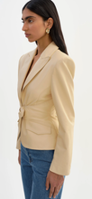 LAMARQUE WILEY LEATHER BELTED BLAZER
