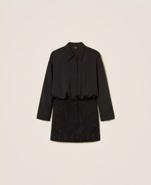 SHORT DRESS WITH HAND EMBROIDERY BY TWIN SET FALL 25