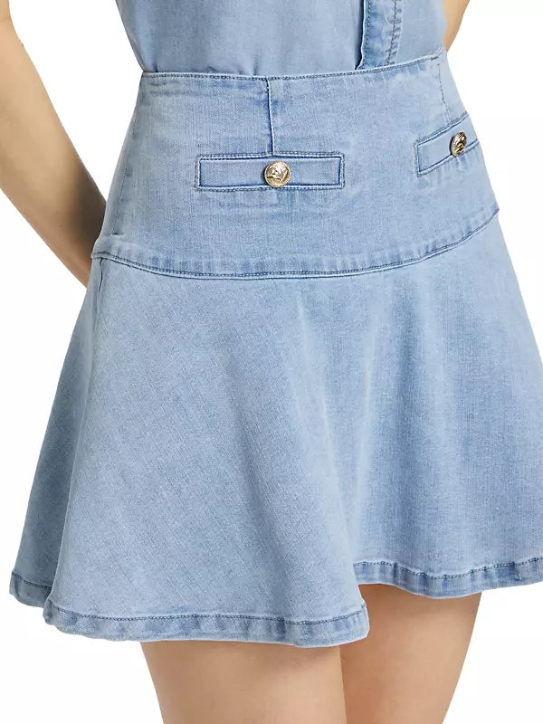 ADELLA DENIM STRETCH SKIRT BY GENERATION LOVE FALL 24