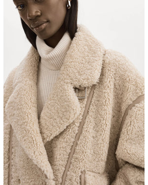 BADU | OVERSIZED FAUX SHEARLING JACKET BY LA MARQUE FALL 24