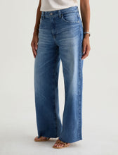 AG JEANS SAIGE WIDE LEG CROPPED MID RISE JEANS
