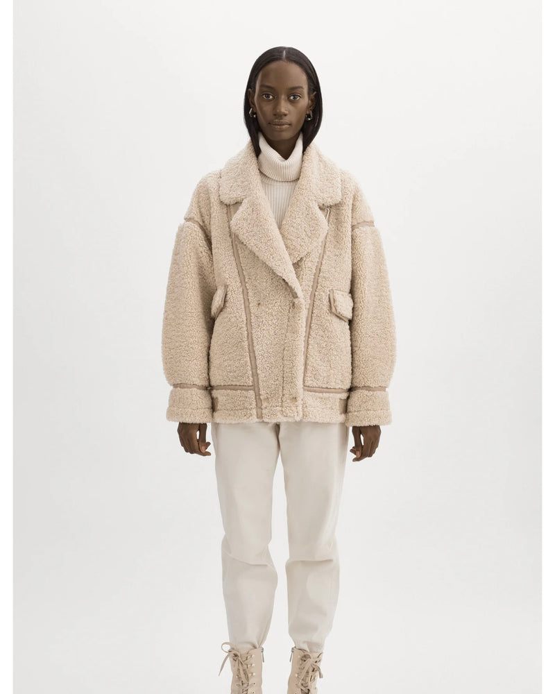 BADU | OVERSIZED FAUX SHEARLING JACKET BY LA MARQUE FALL 24