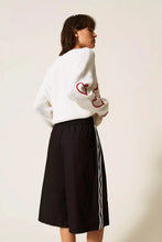 TWIN SET RECYCLED POPLIN BERMUDA SHORTS