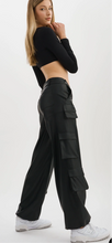 LAMARQUE BOBBI FAUX LEATHER CARGO PANTS