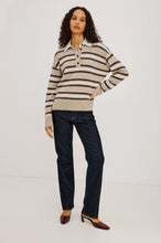 RAILS PAXTON HEATHER OAT STRIPE