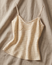 FRACOMINA TANK TOP CAMISOLE WITH POLKA DOTS PATTERN