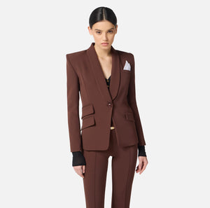 WOMENS SUIT IN CREPE FABRIC BY ELISABETTA FRANCHI FALL 25