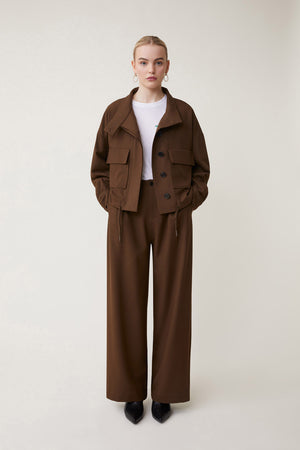 JIO CHOCO WIDE LEG TROUSER BY SUNCOO FALL 24