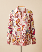 HERZENS PAISLEY SILK BLOUSE