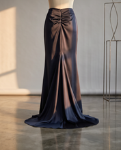 MILVA MI SATIN BLAZER/SKIRT SUIT