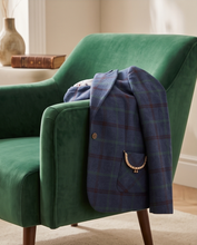 VILAGALLO BLUE/GREEN PLAID BLAZER