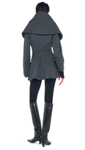 NORMA KAMALI SHAWL COLLAR PEPLUM JACKET