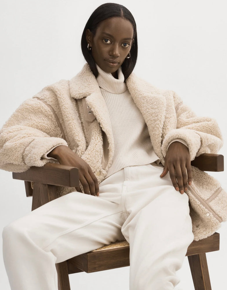 BADU | OVERSIZED FAUX SHEARLING JACKET BY LA MARQUE FALL 24