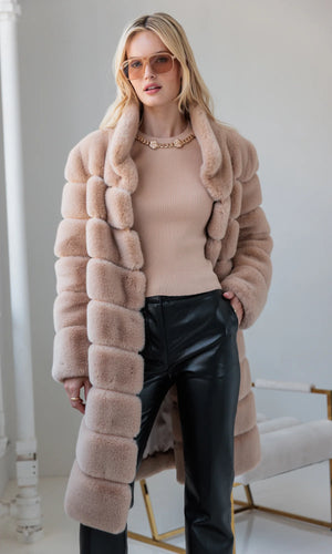 CHRISTIE FAUX FUR COAT BY GENERATION LOVE FALL 25