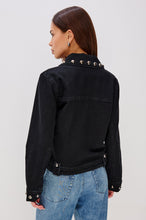 RAILS ROXBURY BLACK STONE STUDDED JACKET