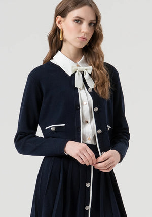 CARDIGAN REGULAR FIT WITH JEWEL BUTTONS FOR OPENING BY FRACOMINA FALL 25