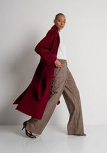 FRACOMINA PANT STRAIGHT LINE MADE IN PRINCE OF WALES FABRIC