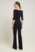 CHIARA BONI VENUSETTE HIGH WAISTED BLACK PANTS