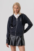 FRACOMINA USED WASH CRYSTAL EMBELLISHMENT SWEATER